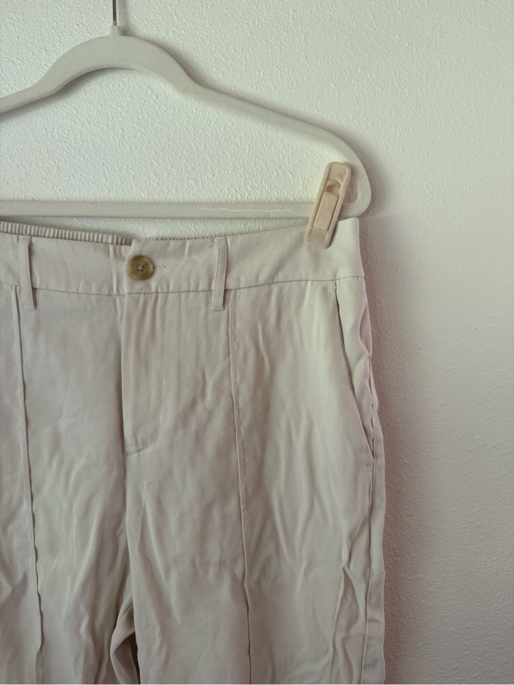 Womens Classic Beige Dress Pants